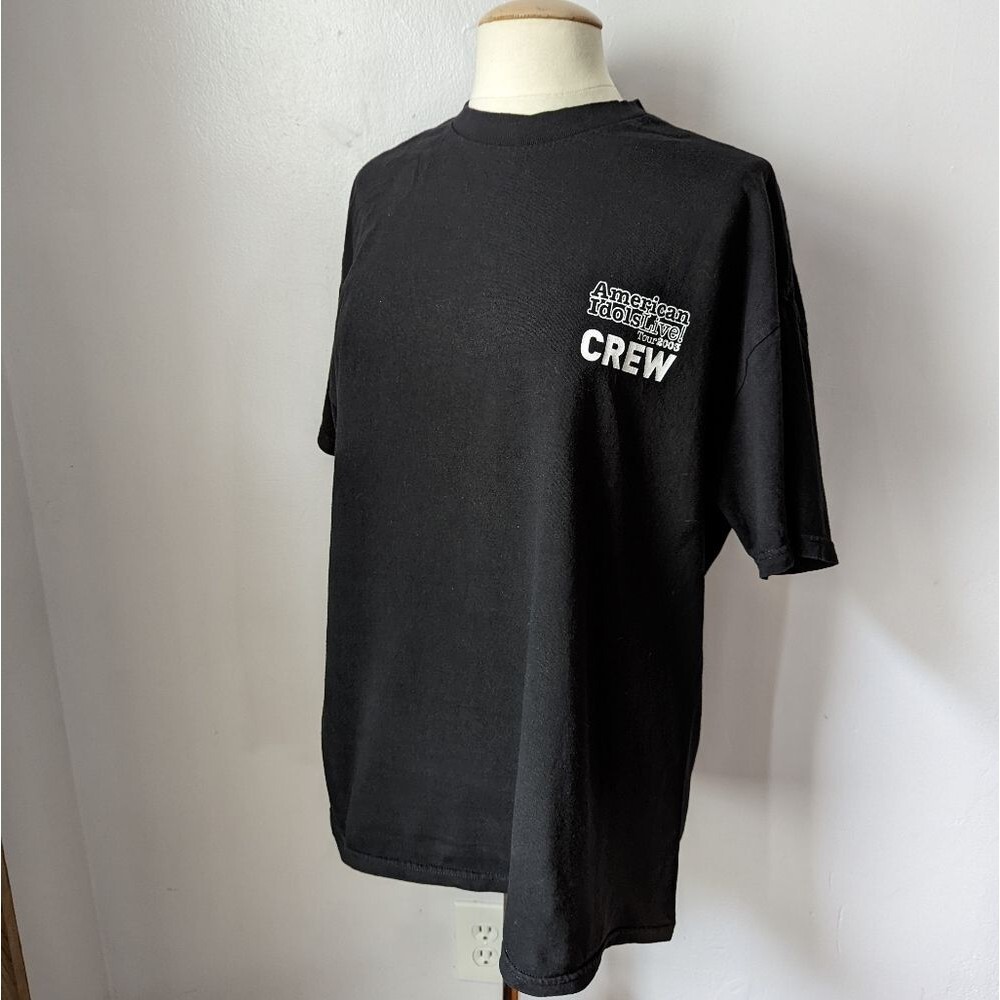 Vintage y2k 2003 American Idols Live! Tour 2003 Crew T-shirt Size XL